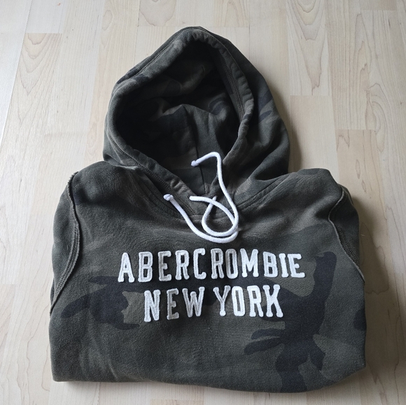Abercrombie And Fitch Camo Hoodie Size Medium - Picture 1 of 8